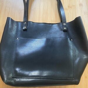 Portland Leather Goods Tote Bag size Medium black